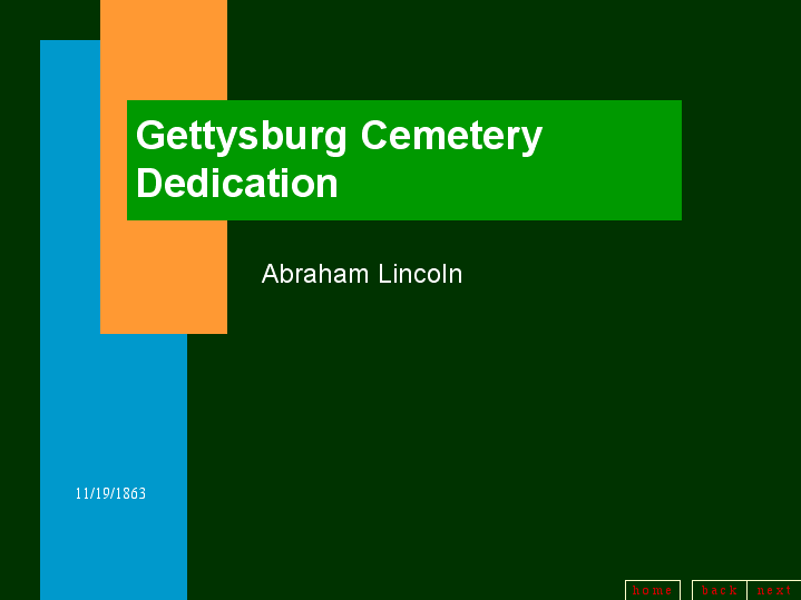 Peter Norvig's Gettysburg Address, PowerPoint style!